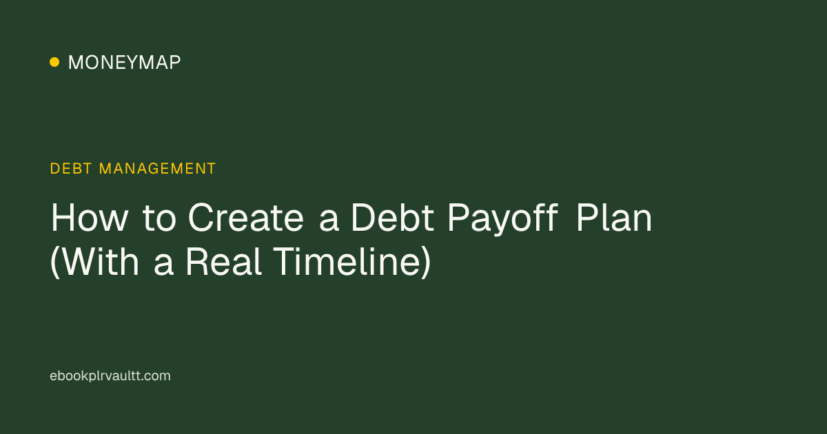 How to Create a Debt Payoff Plan (With a Real Timeline) — cover image