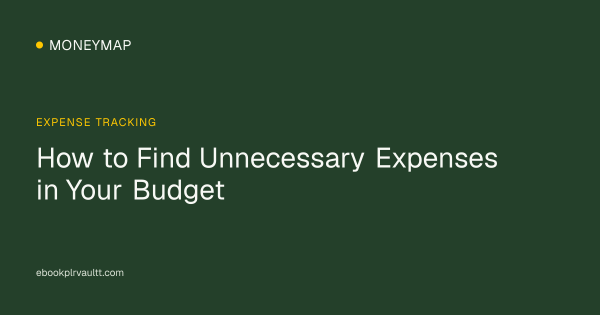 How to Find Unnecessary Expenses in Your Budget — cover image