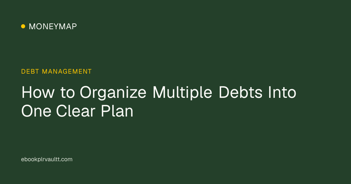 How to Organize Multiple Debts Into One Clear Plan — cover image